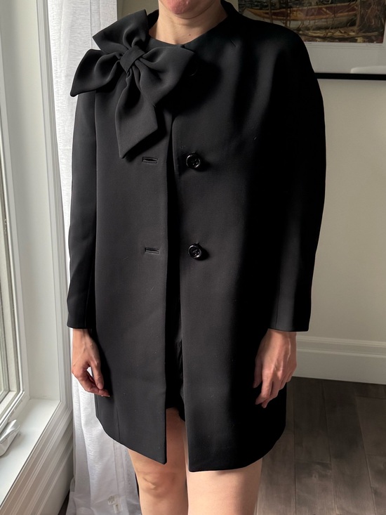 kate spade Jackets & Blazers - Kate Spade Black Bow “Dorothy” Dress Coat